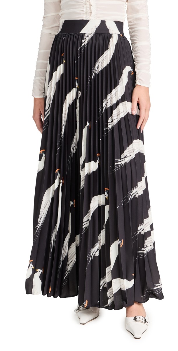 The Lulo Project Susan B Skirt Black Peacock