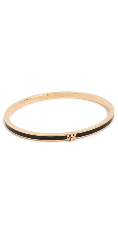 Tory Burch Thin Kira Enamel Bracelet Tory Gold/Black