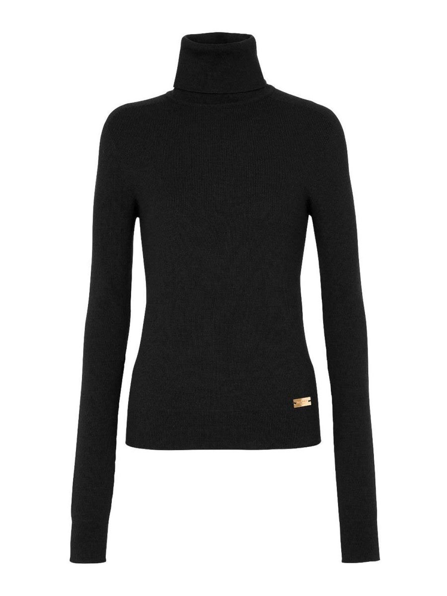 Balmain Pull Col Rond - Noir