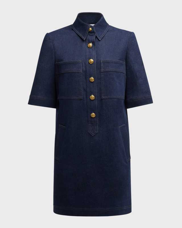 Koulis Denim Shirtdress