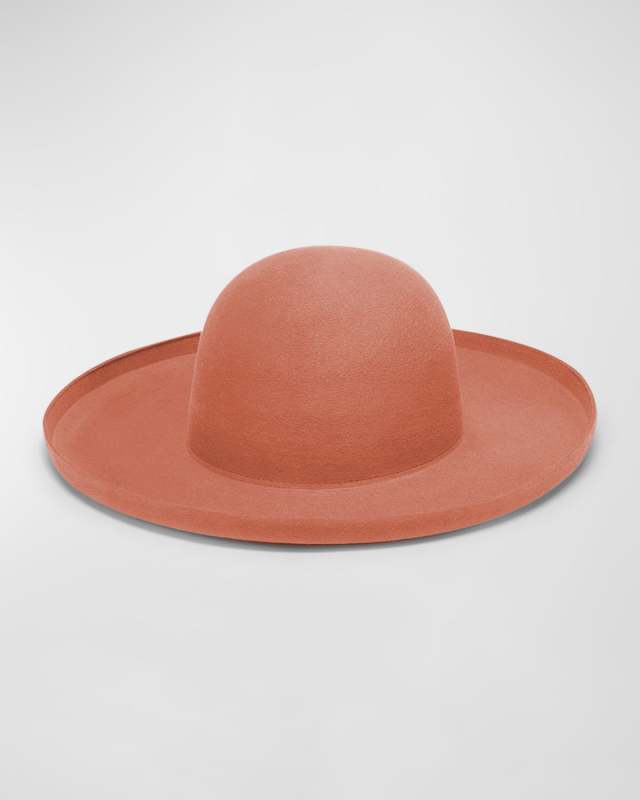 Amos Felt Large-Brim Hat