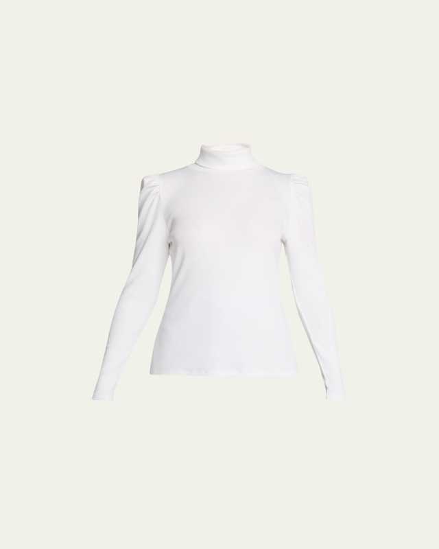 Cedar Puff Sleeve Turtleneck