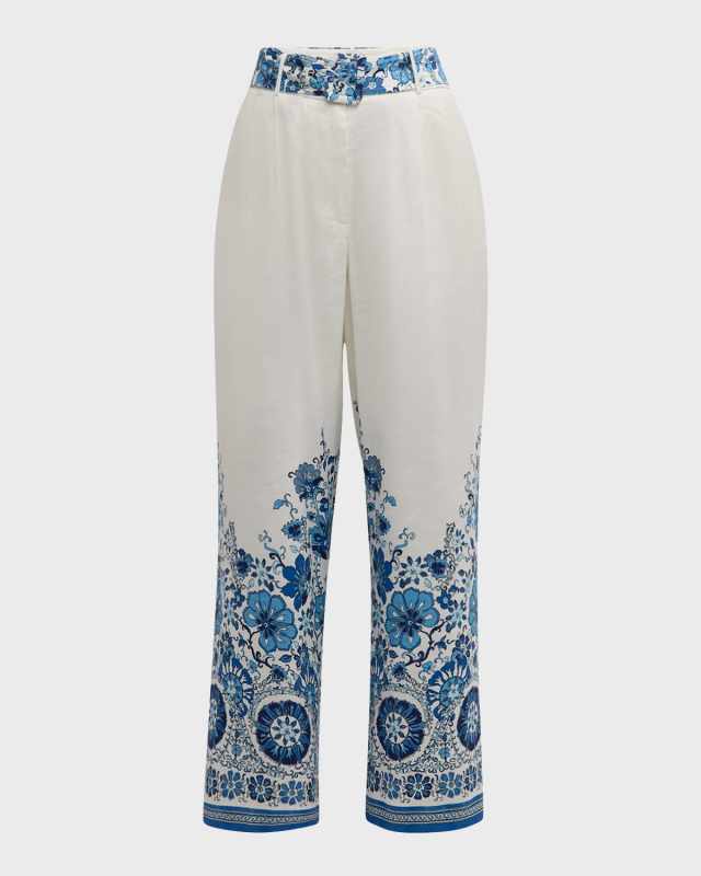 The Annalise High-Rise Cascade Garden Pants
