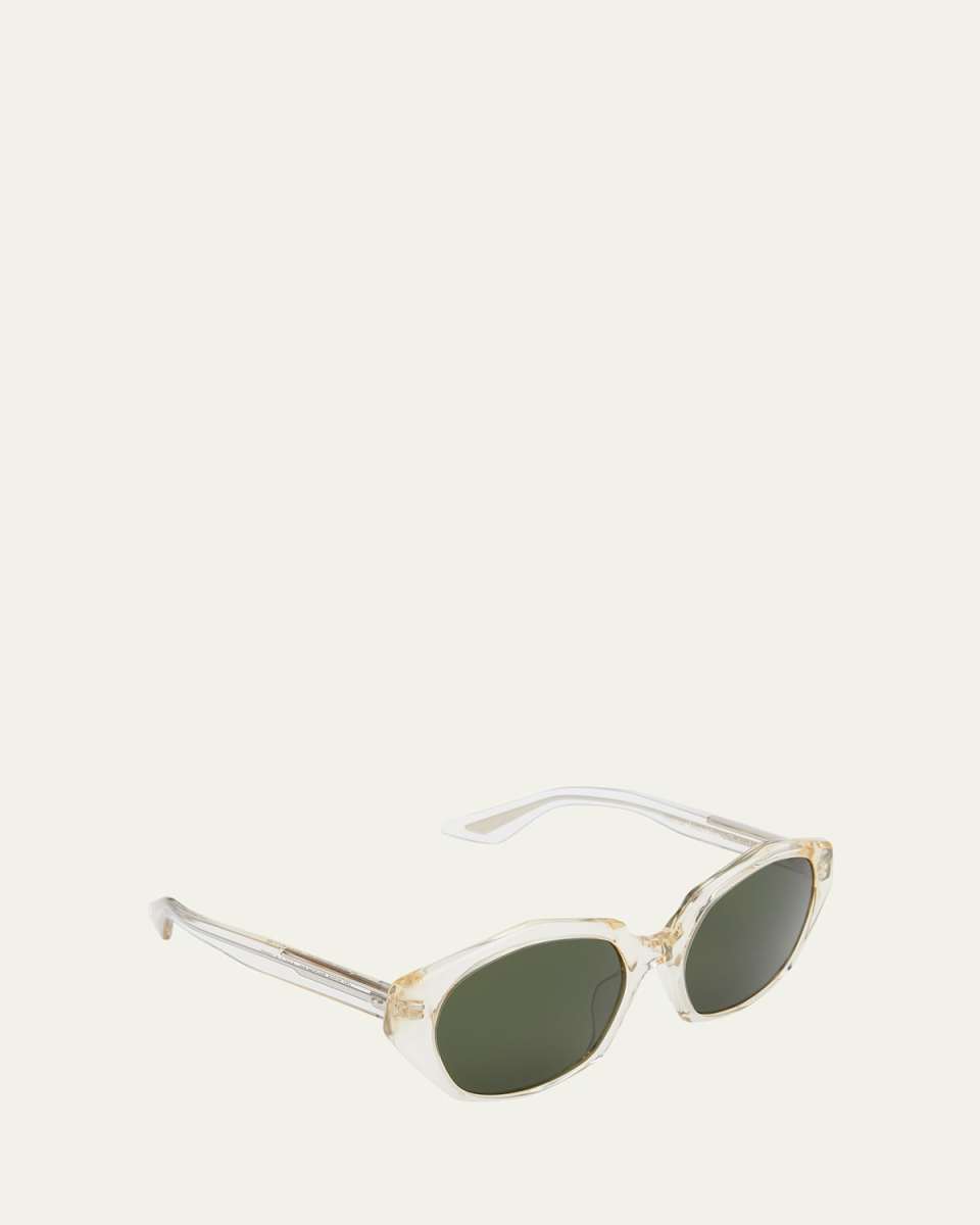 1971C Round Acetate & Plastic Sunglasses