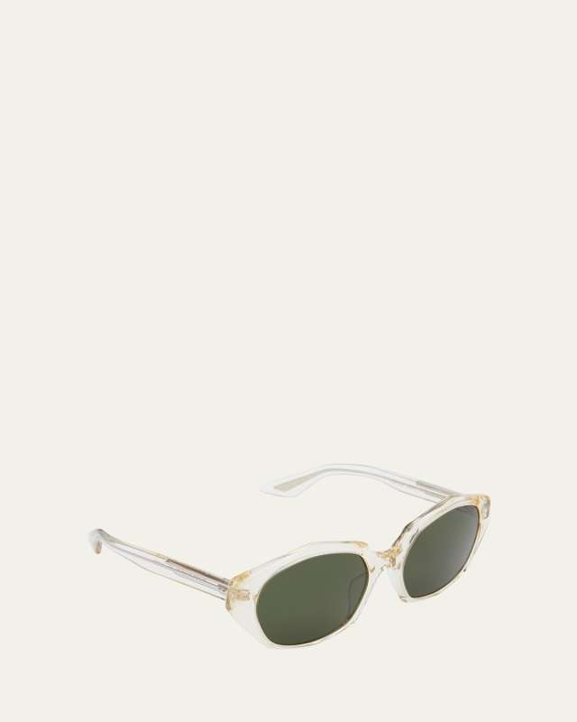 1971C Round Acetate & Plastic Sunglasses
