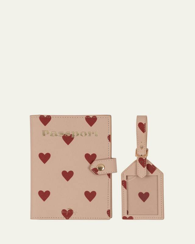 Voyage Passport Case and and Luggage Tag Travel Set