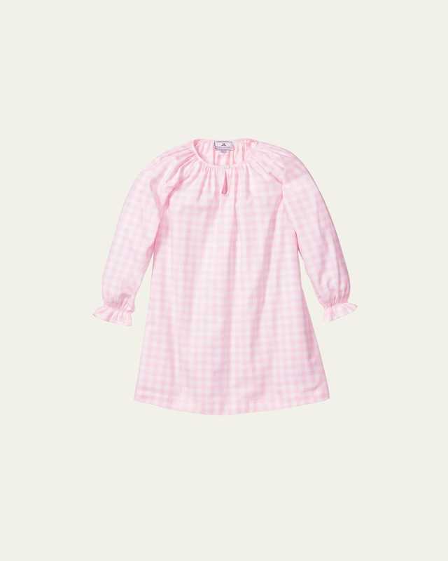 Girl's Delphine Gingham Nightgown, Size 6M-14