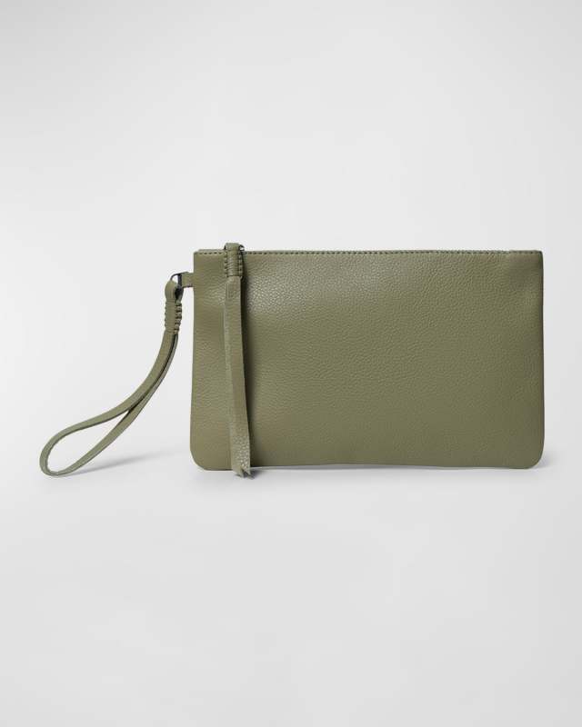 Slim Pochette Leather Wristlet