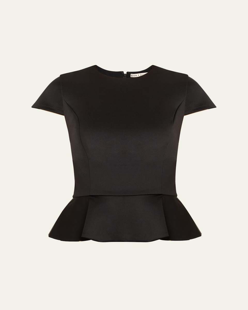 Veronica Crewneck Peplum Blouse