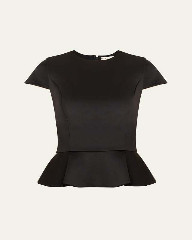 Veronica Crewneck Peplum Blouse