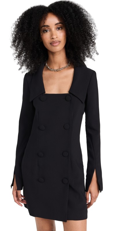 Amanda Uprichard Tavira Blazer Dress Black