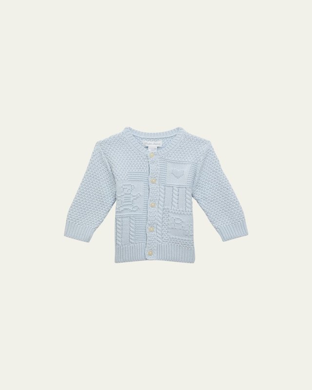 Boy's Cardigan W/ Bear Intarsia, Size 3