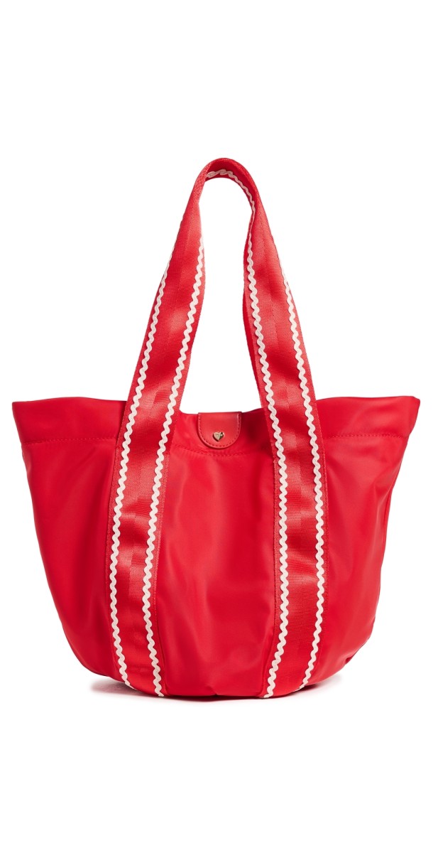 Stoney Clover Lane Bucket Beach Tote Tomato