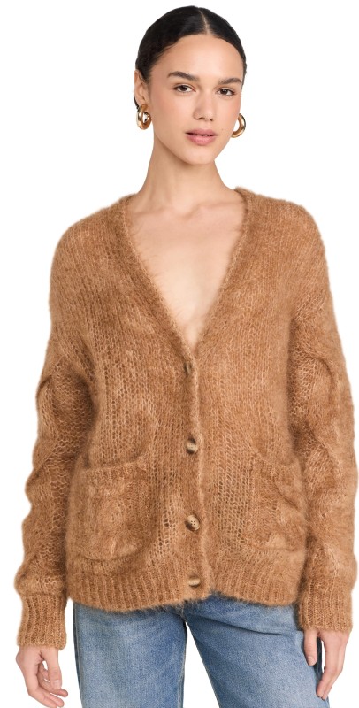 Citizens of Humanity Padma Mohair Cable Cardigan Golden Hour