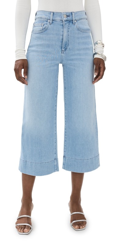 LE JEAN Rosie Crop Wide Leg Jeans Summertime