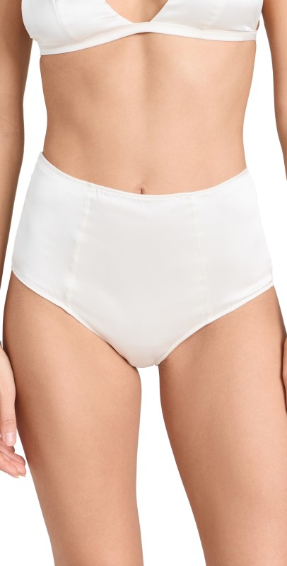 Kiki De Montparnasse Tous Les Jours High Waist Panties Ivory