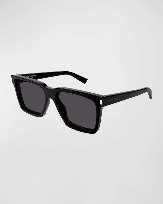 Logo Acetate Rectangle Sunglasses