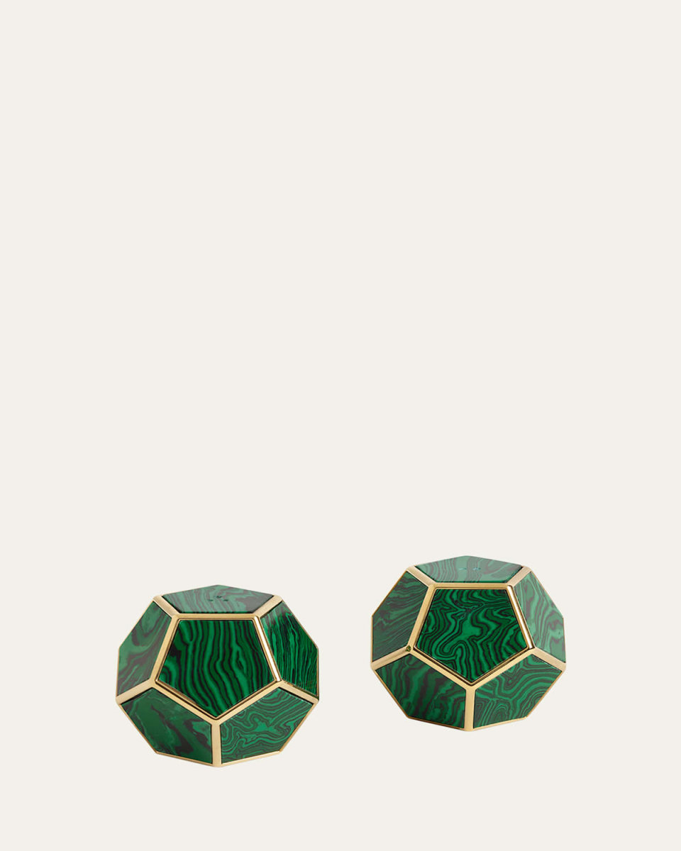 Malachite Pentagon Spice Jewels, Set of 2