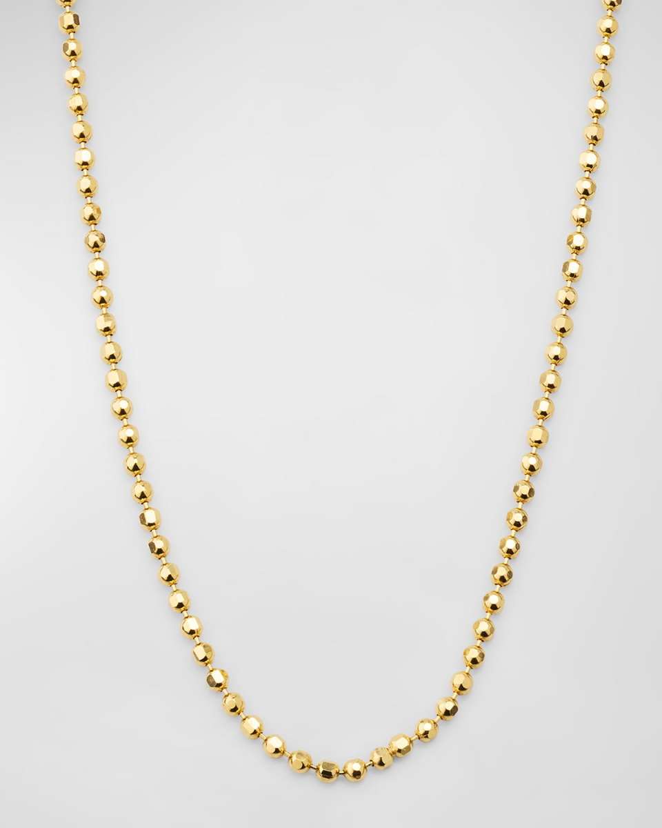 18K Yellow Gold 1.5mm Ball Chain, 18"L