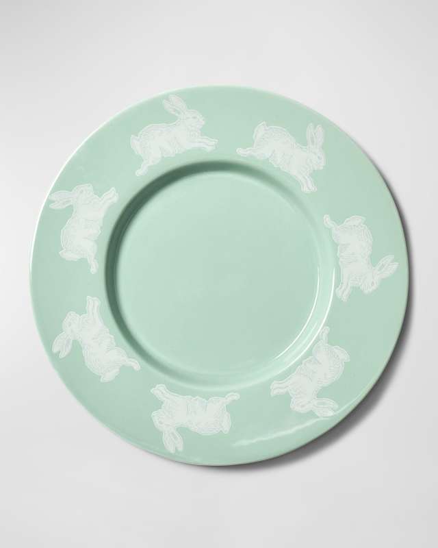 Speckled Rabbit Rimmed Salad Plate