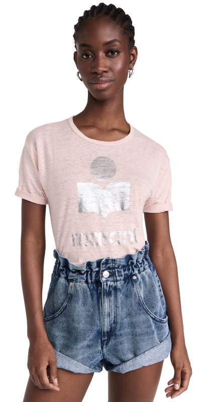 Isabel Marant Étoile Koldi Tee Pearl Rose/Silver