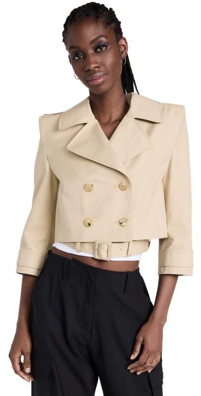 Coperni Power Trench Jacket Beige