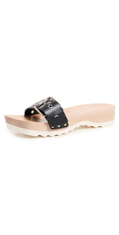 Stella McCartney Elyse Alter Sporty Mat Sandals Black