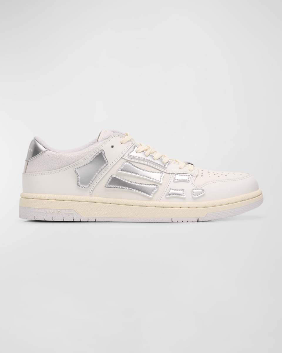 Skel Metallic Bicolor Low-Top Sneakers