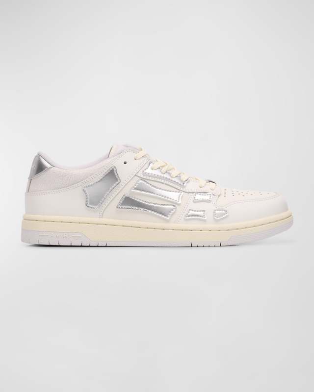 Skel Metallic Bicolor Low-Top Sneakers
