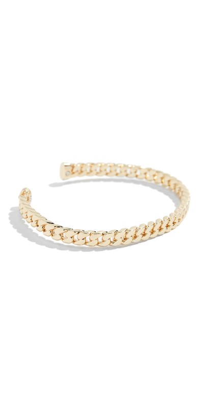 SHASHI Chain Cuff Bracelet Gold
