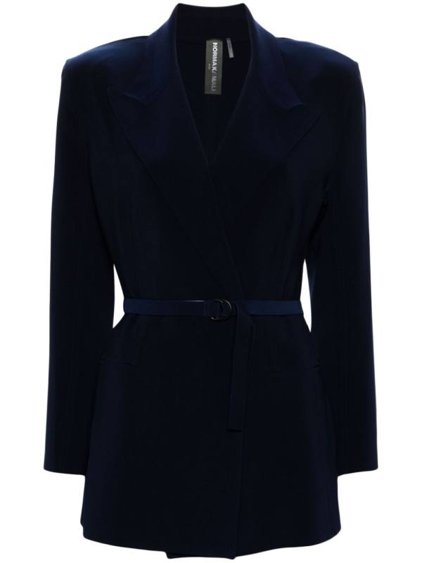 peak-lapels double-breasted blazer