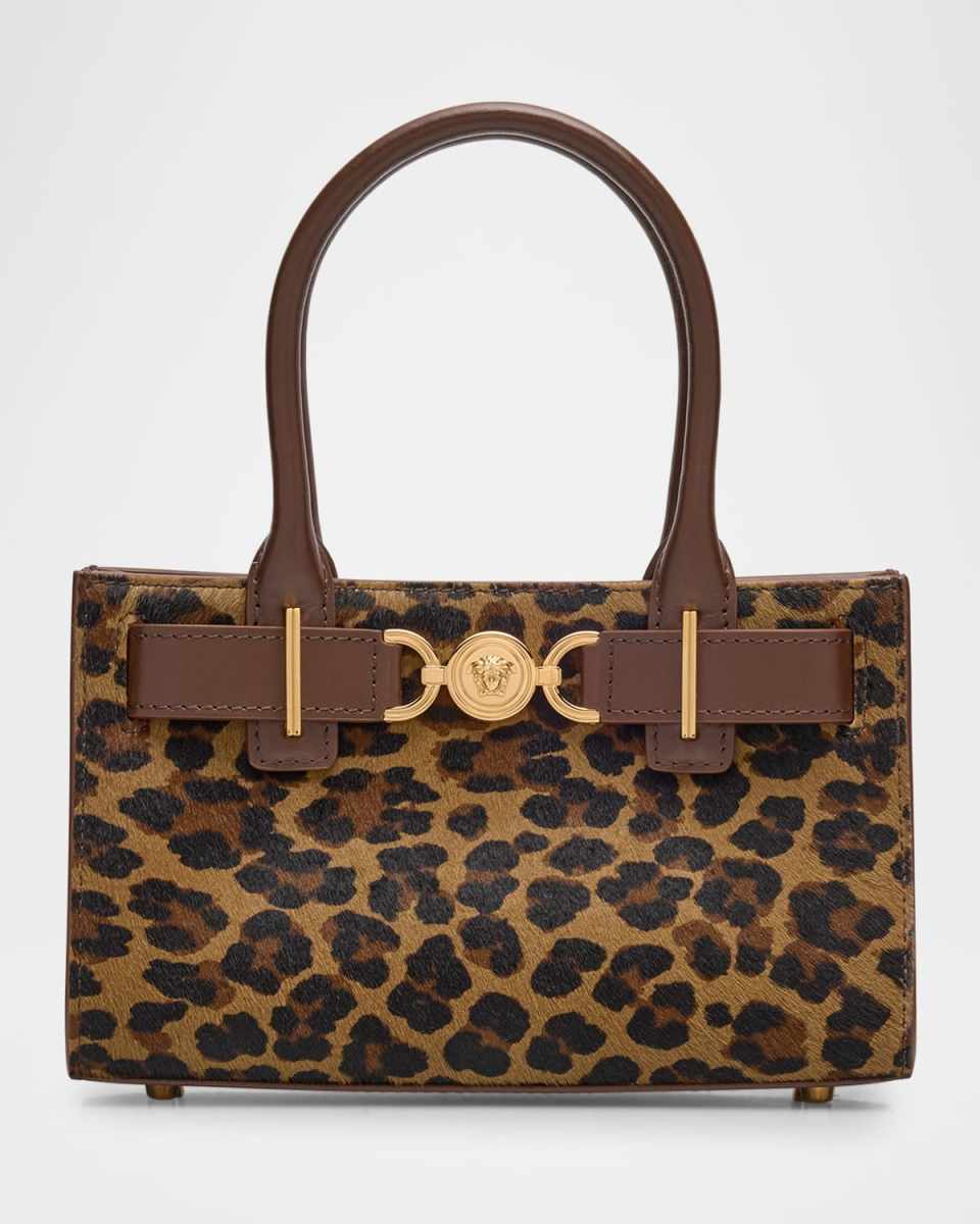 Medusa 95 Small Leopard Calf Hair Tote Bag