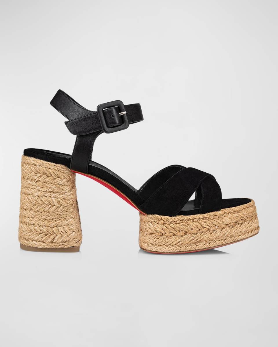 Calakala Crisscross Red Sole Espadrille Sandals