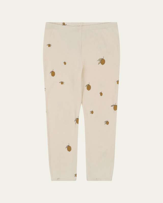 Girl's Fruit Motif Leggings, Size Premie-18M