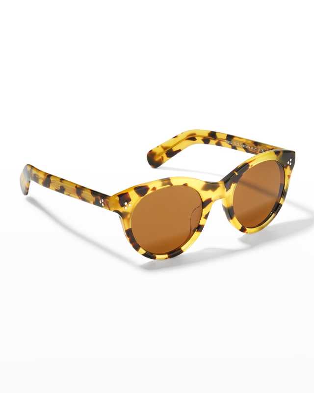 Merrivale Oval Acetate Sunglasses