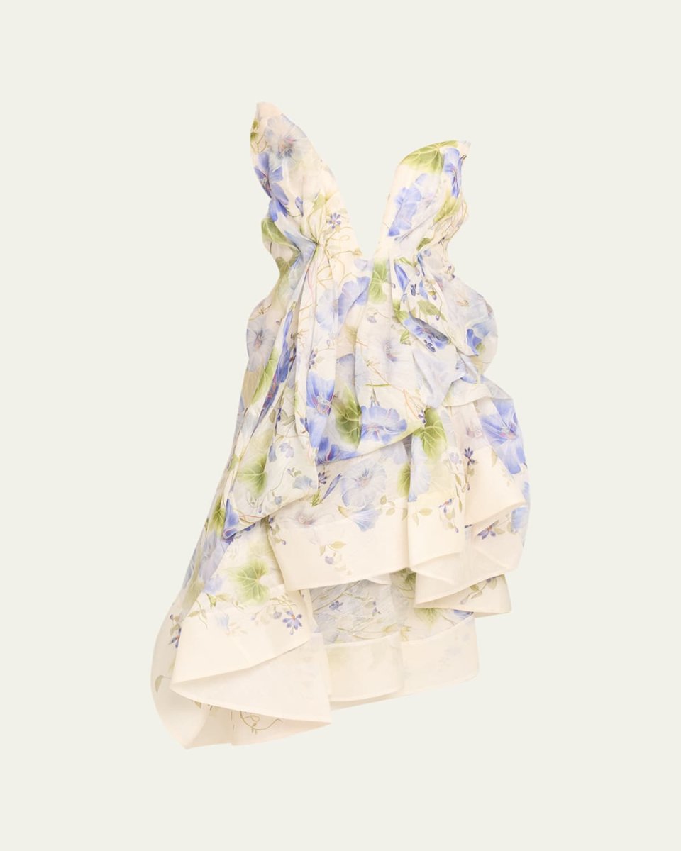 Natura Strapless Draped Mini Dress