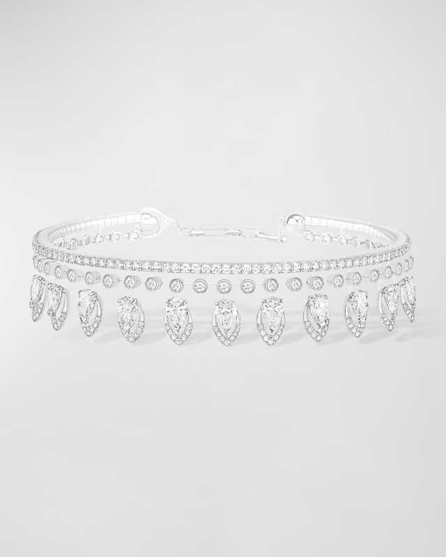 Skinny Desert Bloom Bracelet in 18K White Gol