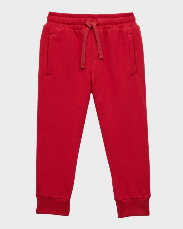 Boy's Embroidered Logo-Print Joggers, Size 2-