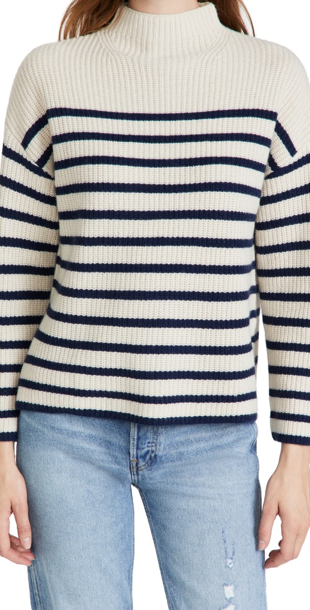 RAILS Claudia Sweater Cream Navy Stripe