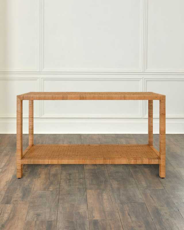 Newton Rattan Console Table