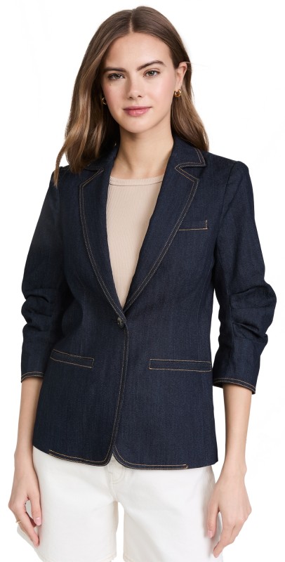 Cinq à Sept Denim Khloe Blazer Indigo