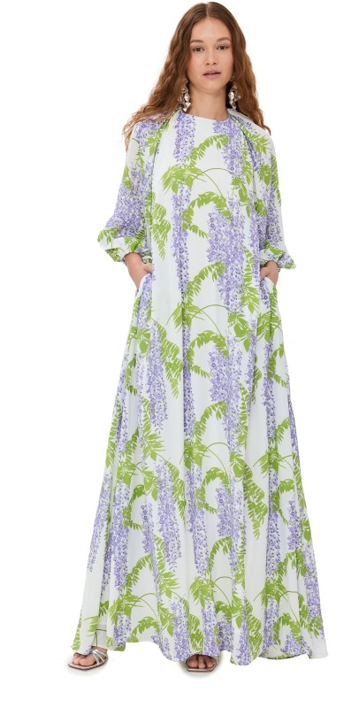 Bernadette Fran Dress Wisteria/Small/Purple on Ivory