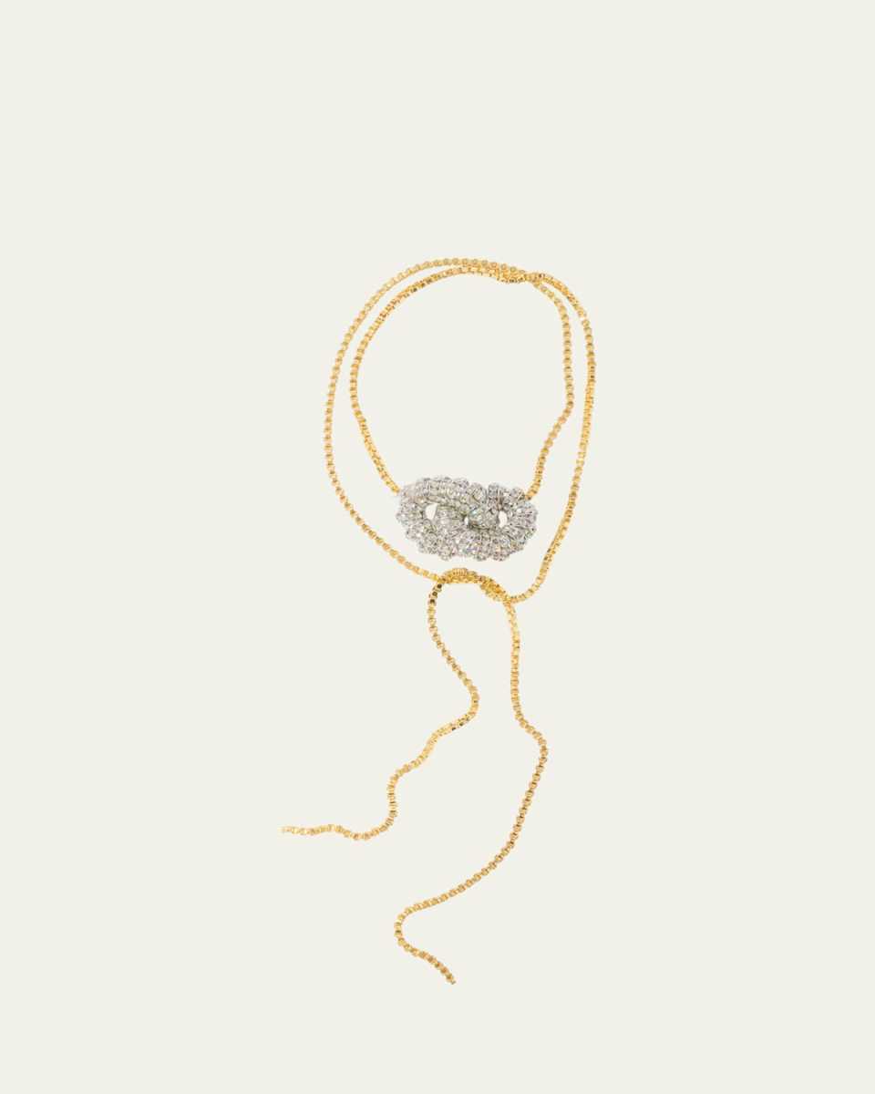 Knot Box Chain Tie Necklace