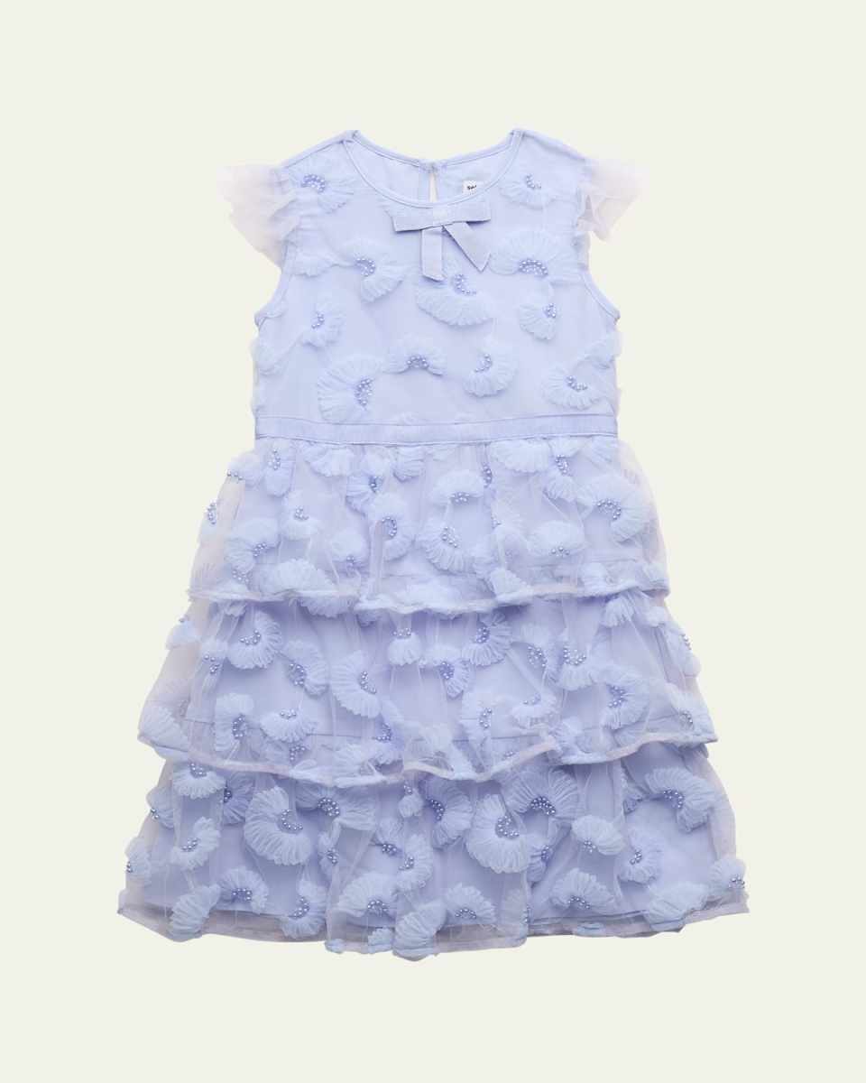 Girl's Tulle Embellished Midi Dress, Size 3T-12