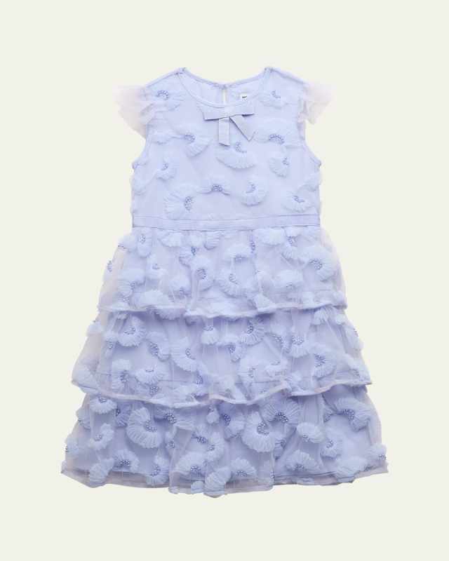 Girl's Tulle Embellished Midi Dress, Size 3T-12