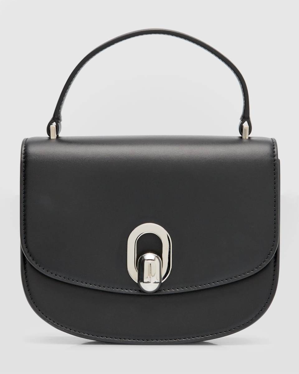 Tondo Mini Leather Top-Handle Bag