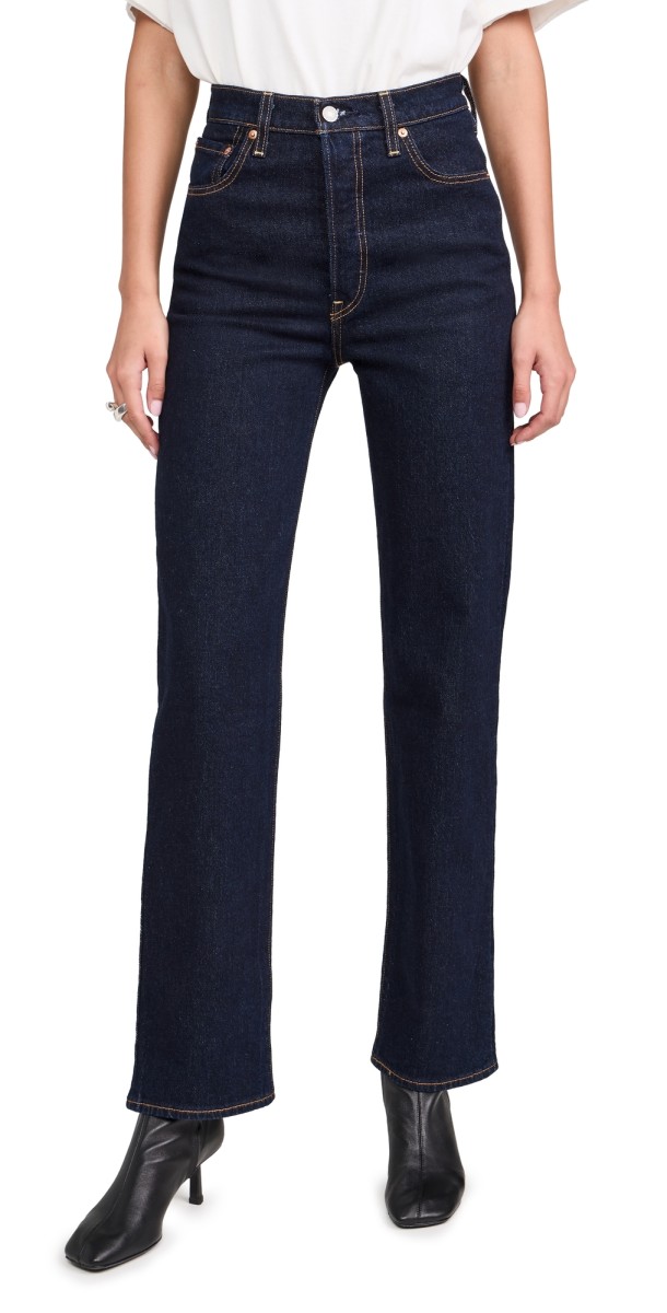 Levi's Ribcage Full Length Jeans Small Course