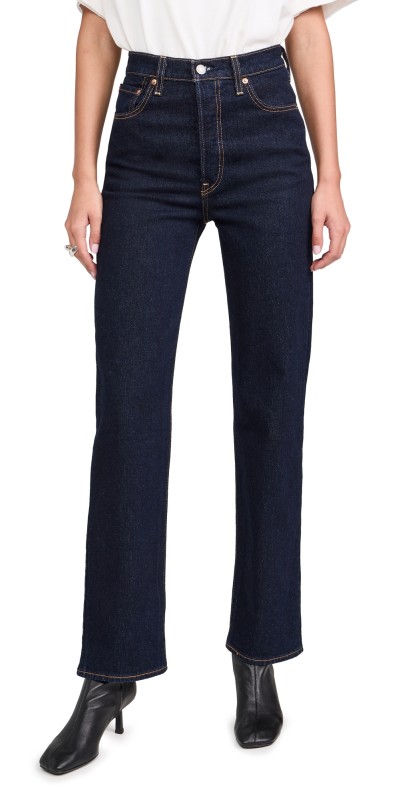 Levi's Ribcage Full Length Jeans Small Course