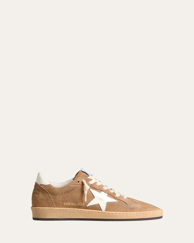 Ballstar Mixed Leather Low-Top Sneakers
