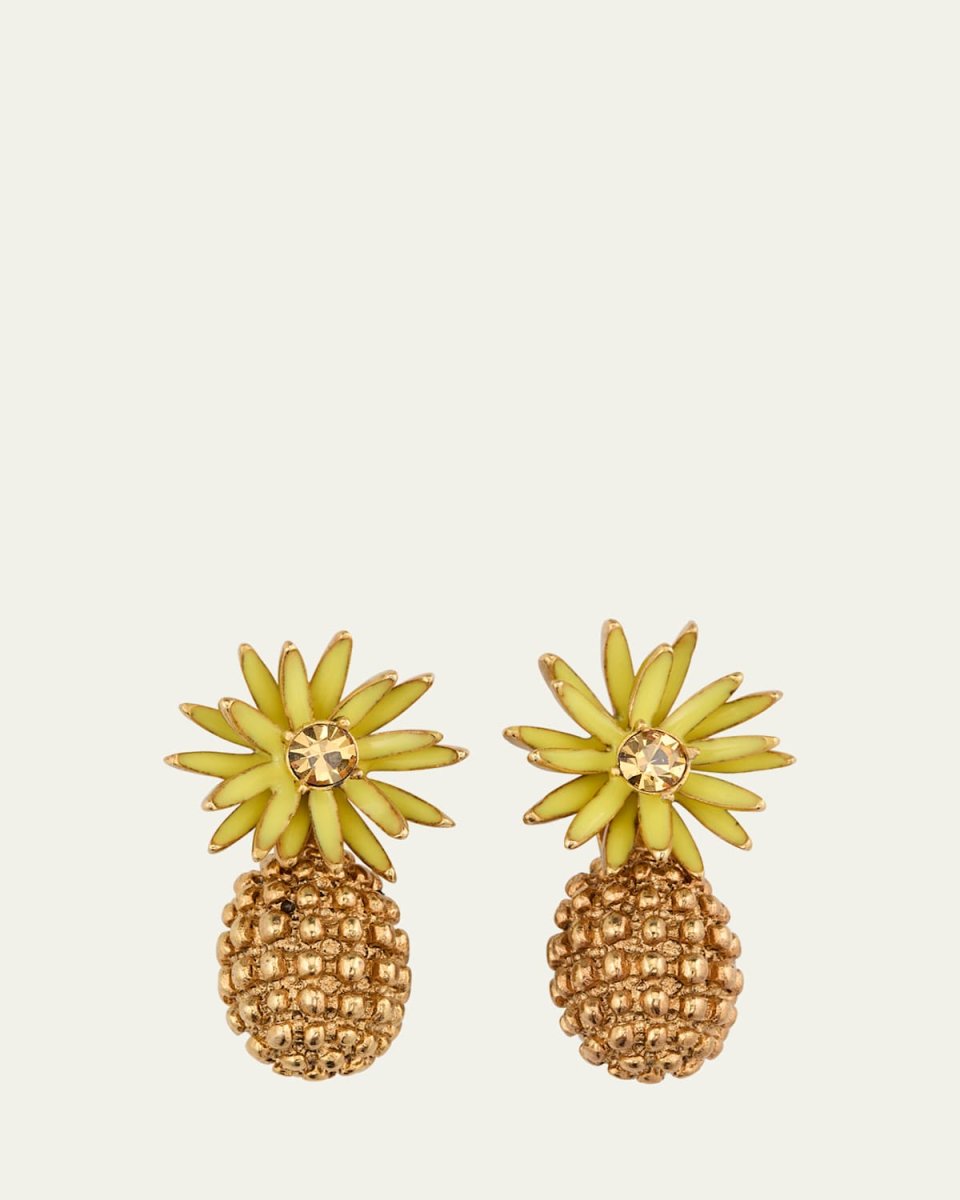 Flower Post with Cactus Drop Earrings